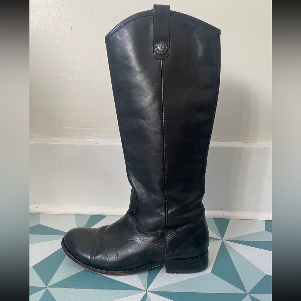 FRYE “Melissa” Riding Boot-Black-Size 8-Barely Worn